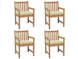 Garden Chair, Garden Chairs Vidaxl Branco Madeira (n/a)