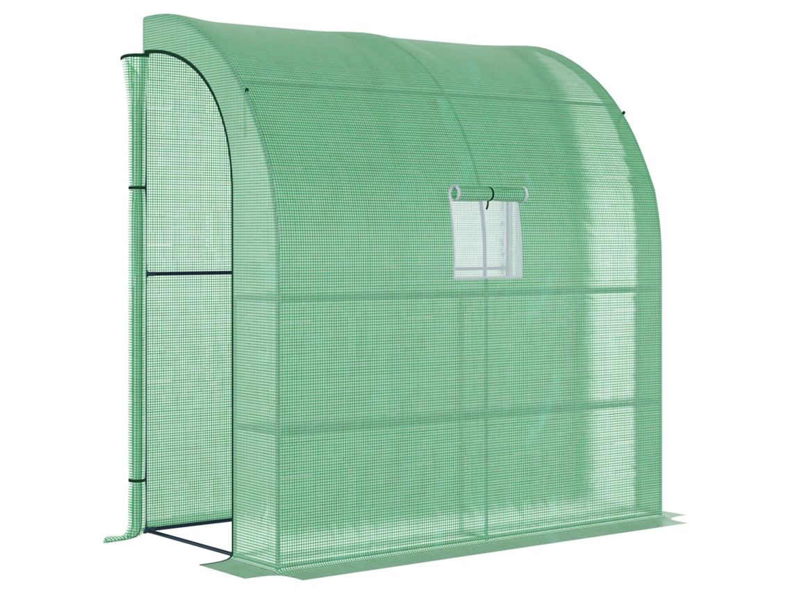Estufa Alumínio 200x100x215cm 2 Portas Uv Verde VELTRIX