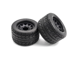 Mali pneus de Carro Rc com Aros 4pcs para Substituição em Carros Rc 1/10 Losi Hsp Traxxas