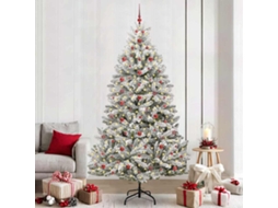 Vidaxl Árvore De Natal Artificial 240 Cm 300 Led Branco Quente