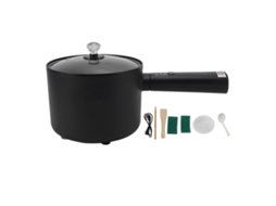 Panela elétrica azul 1.8l multifuncional alça longa portátil mini cozinhar dormitório escritório plug us 110v S/MARCA