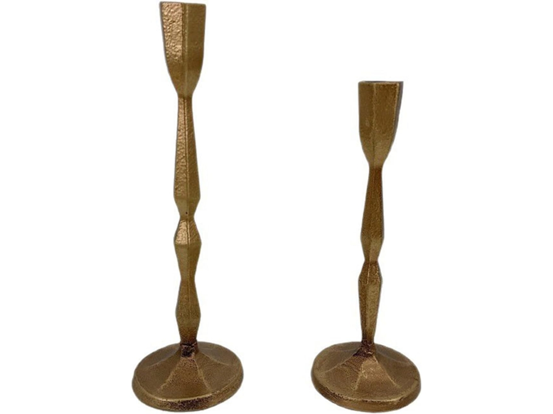 Castiçais Cônicos De Ferro Para Decoração De Mesa, Festas, Casamentos E Inaugurações De Casa.