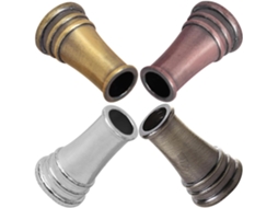 Conjunto Stobaza com 4 Porta canetas Retrô de Metal, Suporte Mesa para Caneta Tinteiro, Inserto Multicolorido
