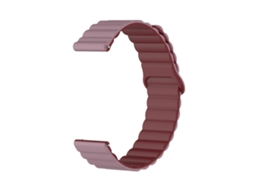 Pulseira De Silicone Magnética Compatível Com Huawei Watch Gt6 Gt5, Bicolor Roxo Fumê E Vermelho Vinho, 14mm, Para