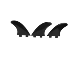 2026 conjunto de 3 Piezas de Aletas Pvc Derecha Media Izquierda para Tabla de Surf Paddle Board Accesorios Negro