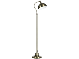 Luminária Chão Retrô Cúpula Ajustável Latão E27 VELTRIX
