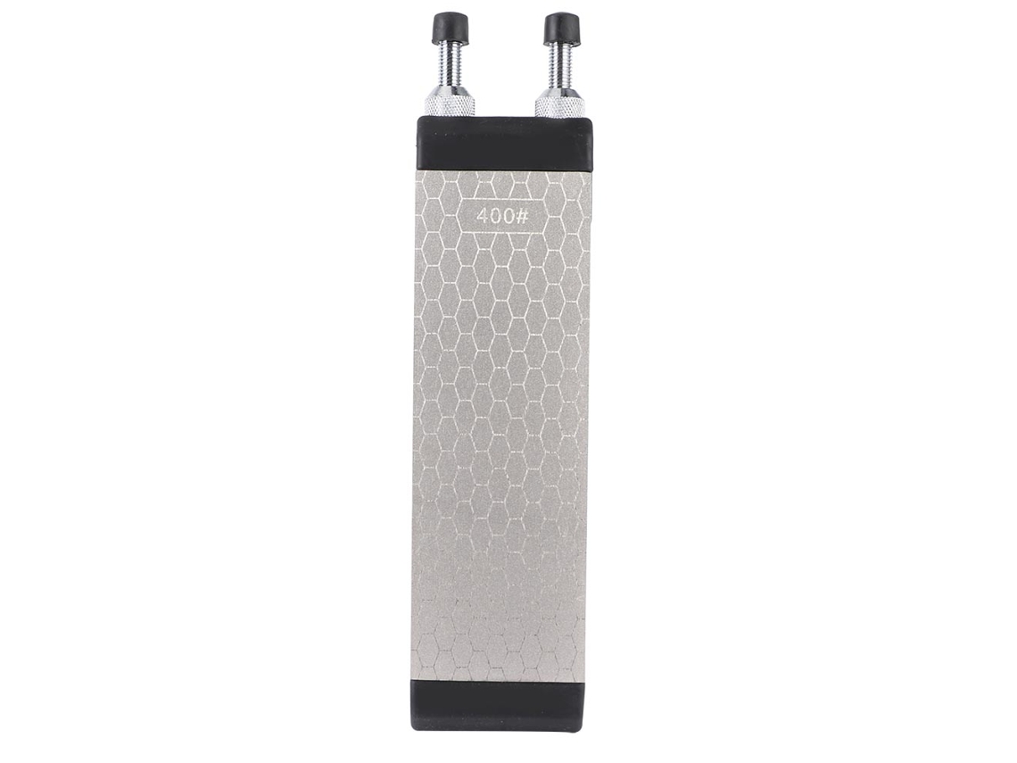 Pedra de Afiar de Duas Lados 400/1000 Grit com Base Ajustável para Facas e Carpintaria