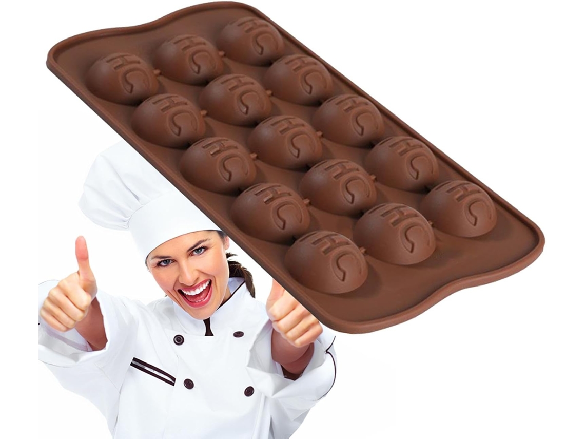 Forma De Silicone Chocolate, Com 15 Cavidades.