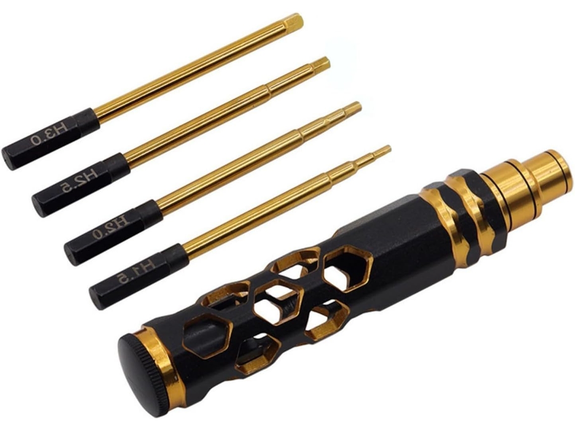 Conjunto Bits Chave Fenda Hexagonal Metal Para Robôs