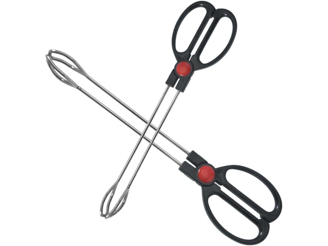 Conjunto De 2 Pinças Cozinha Em Aço Inoxidável, Utensílios Práticos Para Churrasco E Multifuncionais Eventos Refeições
