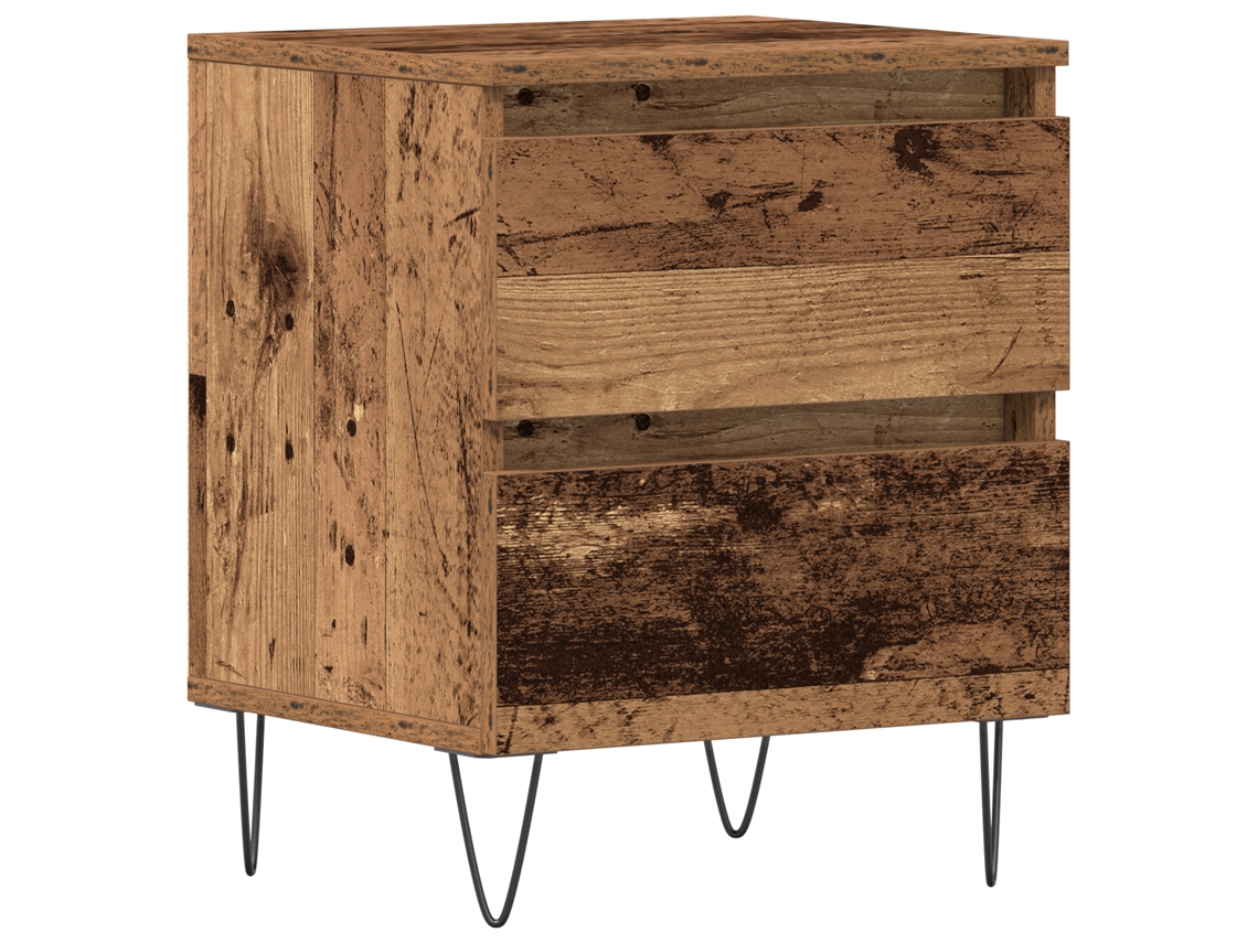 Conjunto 1 Mesa-de-cabeceira Vidaxl Castanho Derivados De Madeira (40 X 35 X 50 Cm)