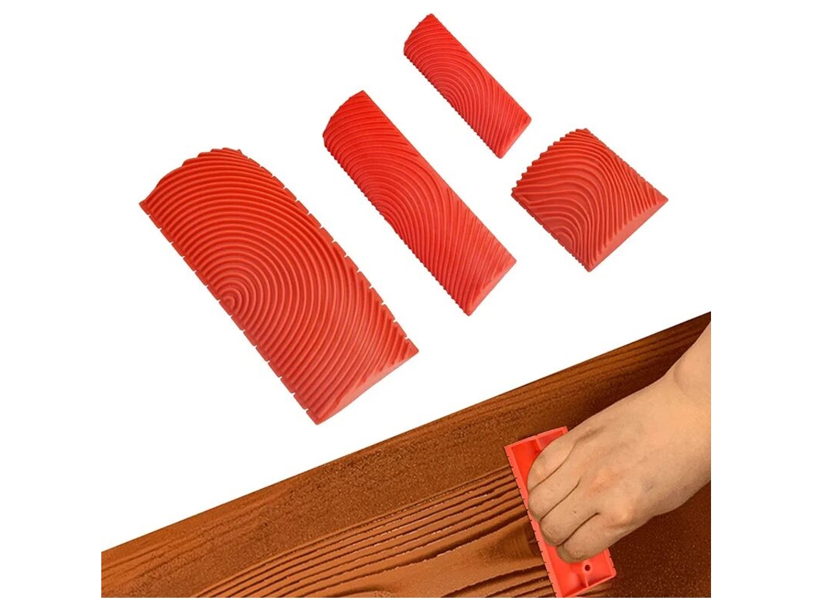 Conjunto de 4 Rolos de Borracha para Pintura AQUAFORGE