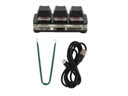 Teclado Mecânico De Jogo Usb Com 3 Teclas Chave Rgb
