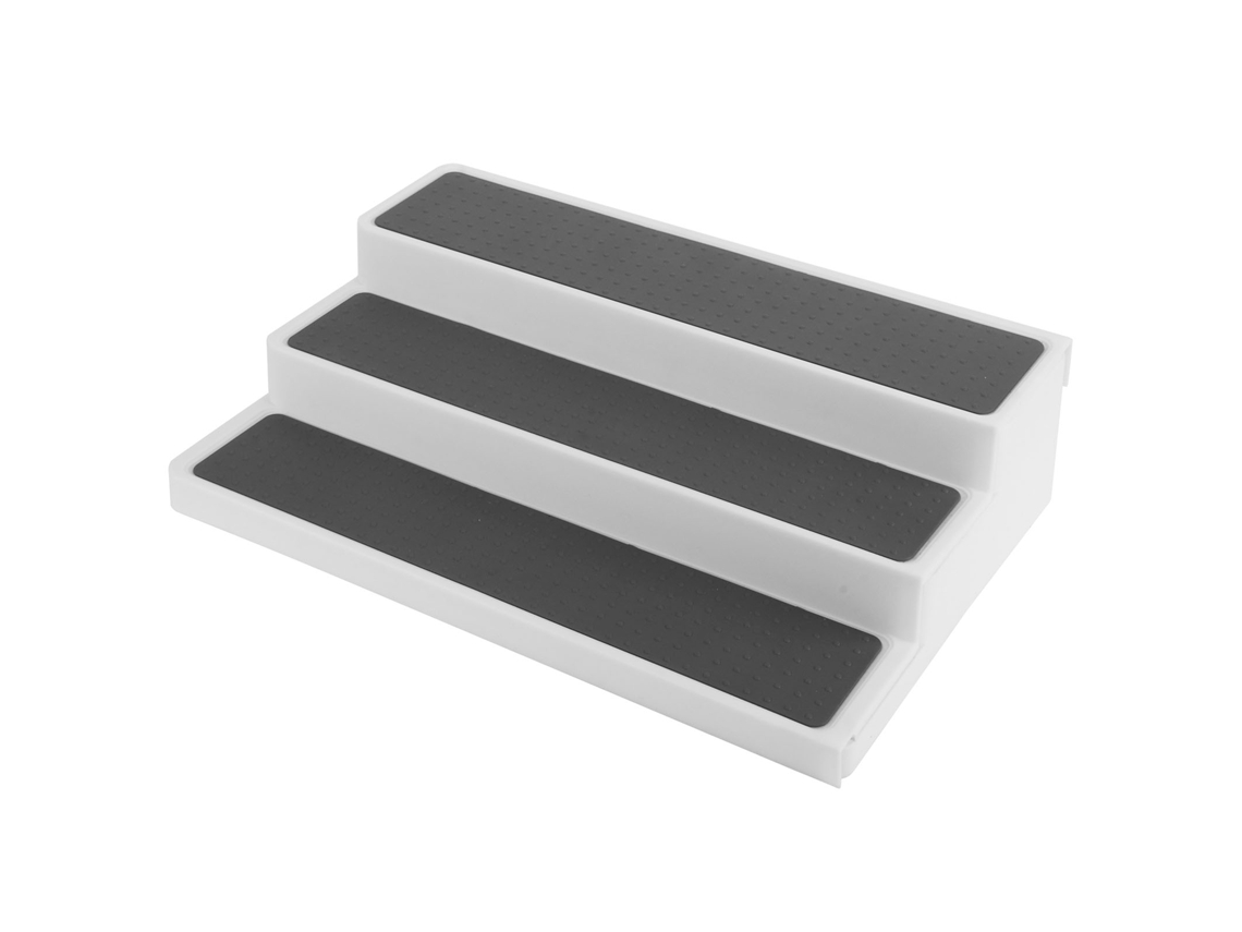 Prateleira de condimentos de 3 camadas, expansível para armário e balcão de cozinha | S/MARCA