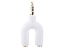 Conversor Áudio 2-em-1 Laxiscreed Com Entrada De 3,5mm Para Fones E Microfone