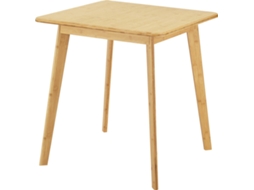 Mesa de Apoio [EN.CASA] Närpes (Bambu - 75 x 70 x 70 cm - Castanho)