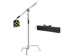 Suporte De Luz Em Aço Inoxidável, Tripé Dobrável, Altura Ajustável,3.3m Bolsa De Travessa
