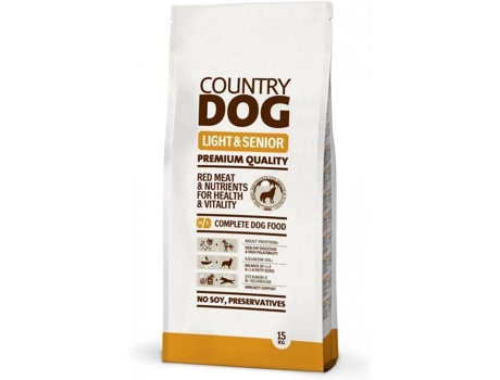Ração para Cães  Light (15Kg - Seca - Sénior)