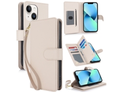 Capa Carteira De Couro Para Iphone 13 - Com Rfid - Para Vários Cartões