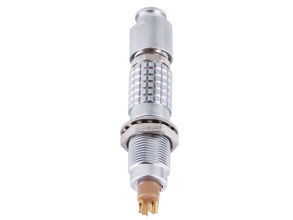 Conector aéreo circular push pull 4 pinos série 0b com plug FGG, socket Egg e tampa S/MARCA