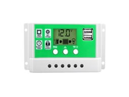 Controlador Solar 12v 24v Display Lcd Usb 5v Para Baterias