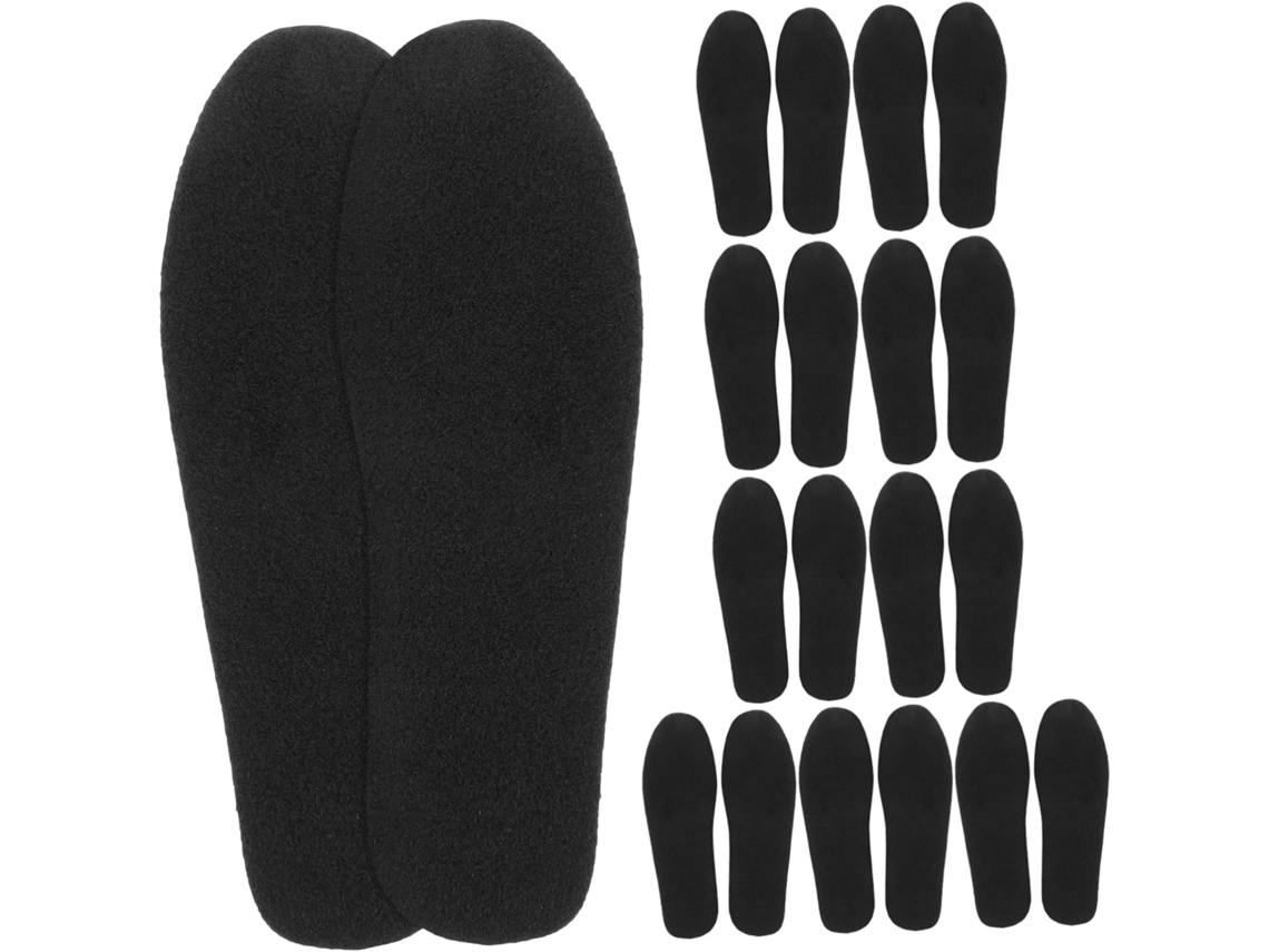Palmilhas De Feltro Preto Para Manter Os Pés Aquecidos, Design Criativo E Portáteis, 10 Pares De Palmilhas Confortáveis