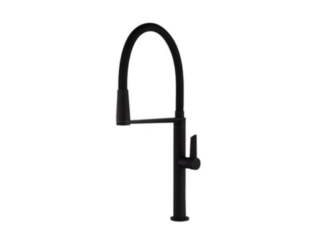 Torneira de Cozinha Monocomando Preto Fosco com Bico Removível e Flexível de Silicone Preto RAMON SOLER