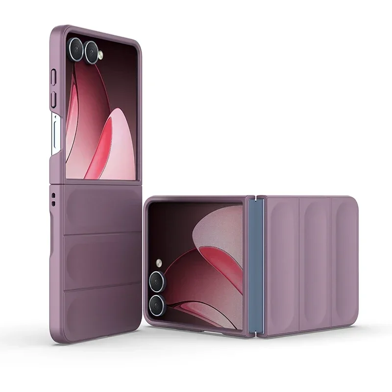 (roxo, Galaxy Z Flip3 5g) Capa Rígida Fosca De Luxo Para Celular, Com Revestimento Macio Espesso E Proteção Contra Impactos.