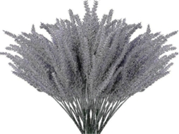 Lavanda Artificial - 12 Flores - Branco, Rosa, Plástico - Para Interiores E Casamentos | Lurelia