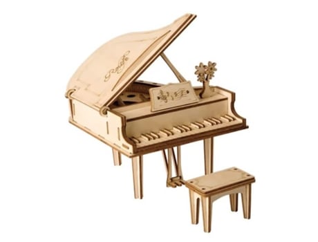 Maqueta De Madera 3d Maestro Piano De Cola Clásico Tg402 Robotime Madnesstoysmás De 8 Años