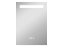 Espelho De Banheiro Com Luz Led 70x50 Cm Com 3 Cores De Luz, Função Antiembaçante, Função De Memória, Ip44