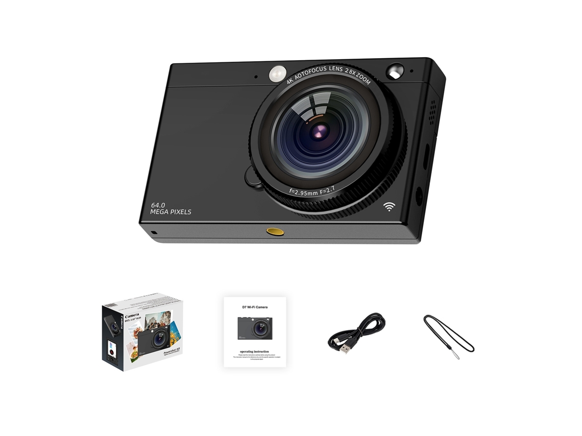 Câmera Digital 4k Wifi Para Estudantes Adolescentes Câmera Ccd De Vídeo