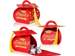 Caixa De Presente Com 12 Doces Vermelha Aquaforge