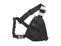 Arnês De Peito Para Rádio Portátil, Colete, Bolsa De Peito, Preto, Com Alça Ajustável, Compatível Com Baofeng Motorola Uniden Kenwood -aquaforge