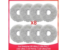 Panos De Limpeza Para Aspirador De Pó Dreame L10 Ultra / L10s Pro / L10s Ultra / L10 Prime / L20 Ultra / X10_ozo