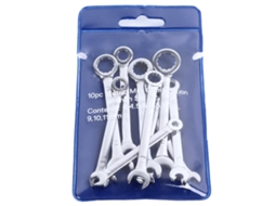 Laxiscreed Conjunto De 10 Chaves Mini Dupla Para Reparações, Tamanhos 4 A 11 Mm