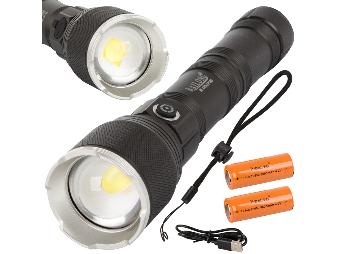 Lanterna / Luz Led Tática Função Zoom Aquaforge