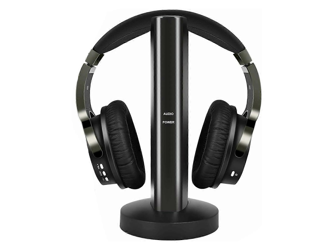 Fones De Ouvido Hi Fi Sem Fio Supra Auriculares Com Transmissor Rf Digital De 2,4 Ghz Brilvibera