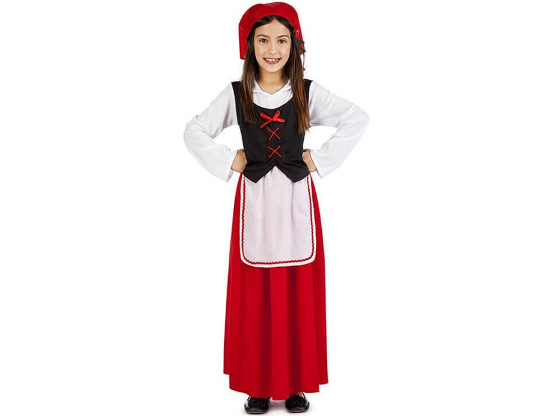 Fato de Menina DISFRAZZES Pastora Aldeã (Tam: 5 a 6 anos)