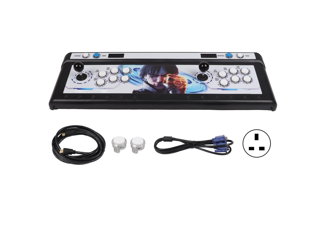 Console de Jogos EOOCOO com suporte a Jogos 3D e Online para 4 Jogadores