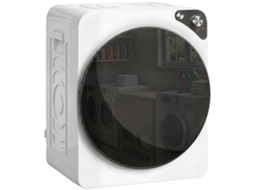 Mini Secadora Portátil 5 Kg, 5 Programas, 1000w, Até 60℃, Timer, Tambor Em Aço Inox, Para Casa, Branco