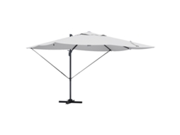 Conjunto 1 Parasol Outdoor Vidaxl Castanho Poliéster (351 X 250 X 253 Cm)