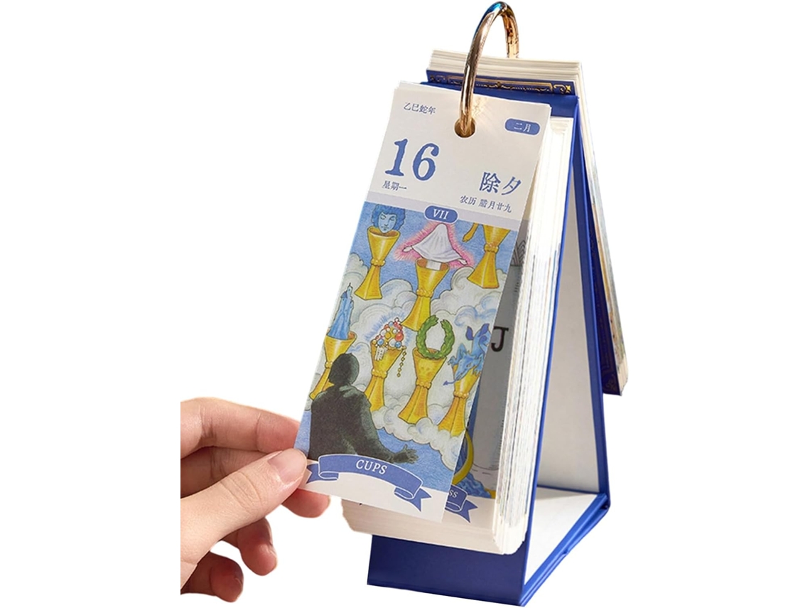 Calendário Diário 2026– 19 Cm, Planejador De Mesa De 365 Dias,, Cartas De Tarô, Decoração Para Dormitório,