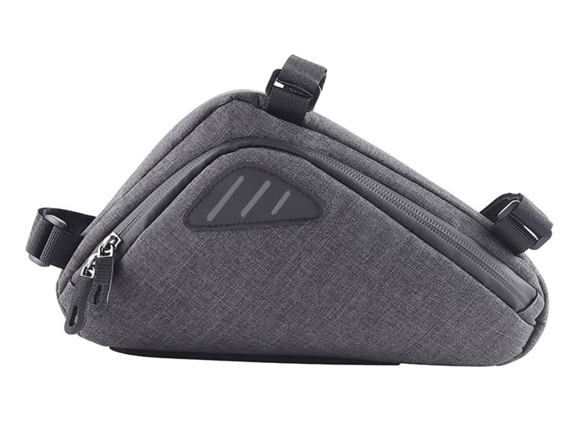 Bolsa Triangular para Bicicleta À Prova de Chuva Dobrável Zz-06 Cinza