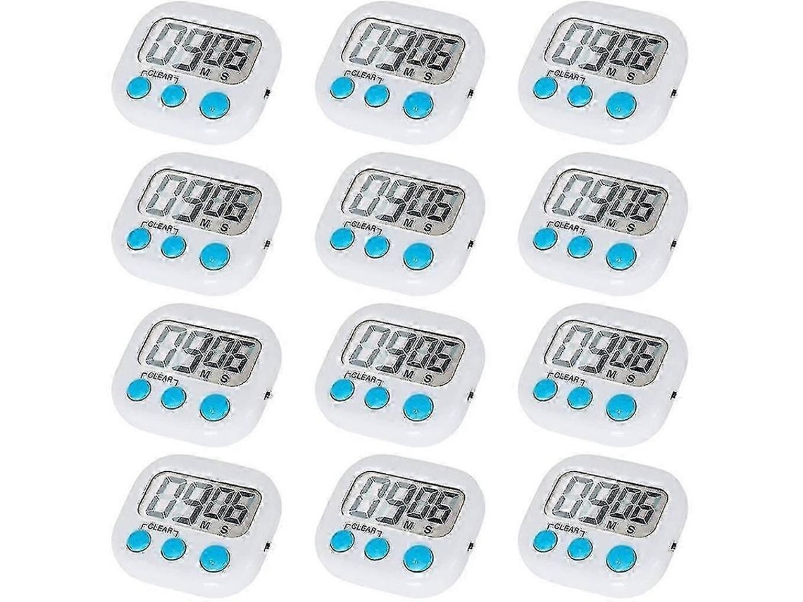 Timer Digital De Cozinha Com Alarme Alto, Display Lcd Grande E Funções Múltiplas - Max 99 Minutos