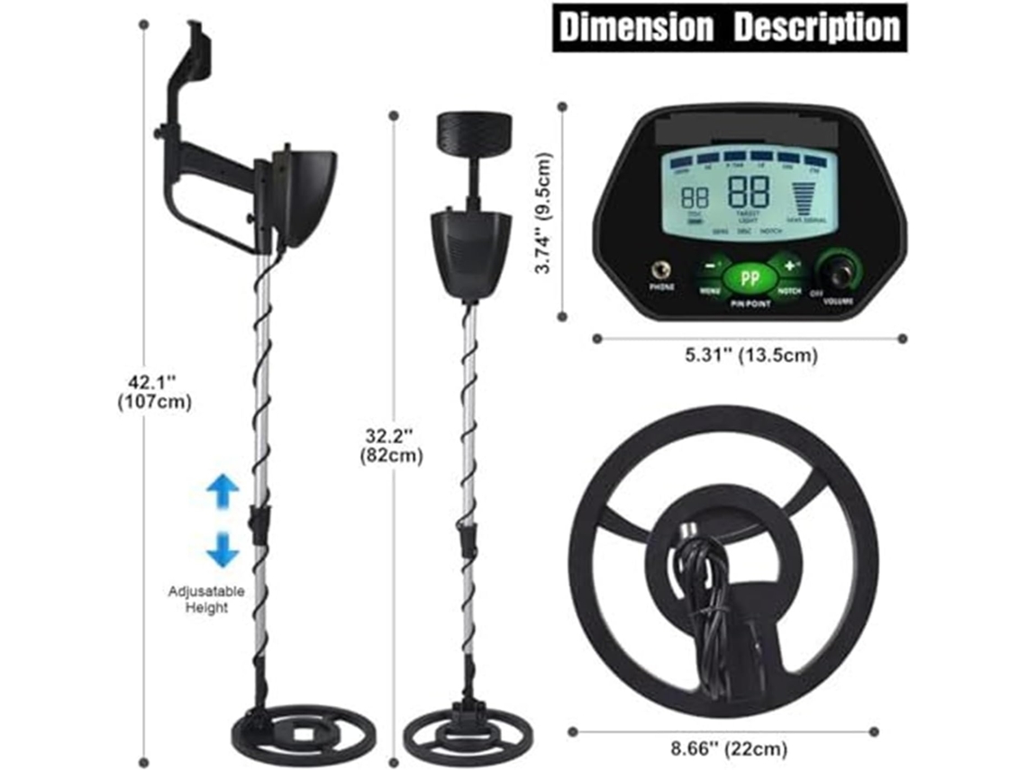 Detector de Metais Profissional para Adultos SFUSHOS