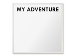 Magnetic Glass Board My Adventure For The Hall Espelharte (50x50 Cm)