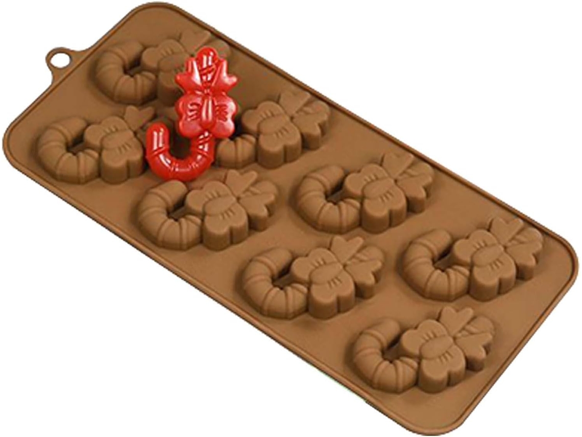 Moldes De Natal Doces Com 8 Cavidades, Material Artesanal Reutilizável