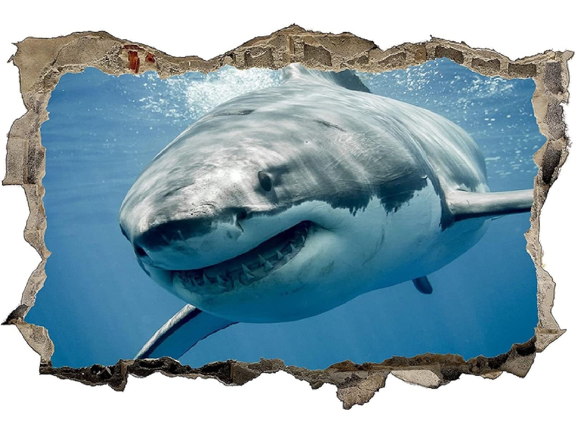 Adesivos Muraux 3d Animal Da Natureza Do Mar Pvc Adesivo de Parede Autoadesivo Para Janela Quarto Sala de estar Decoração de Escritório 70x110cm