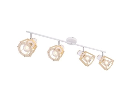 Plafon de design escandinavo Blaha - 4 lâmpadas - Branco